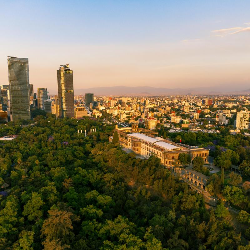 Aerial view of Mexico City, Mexico